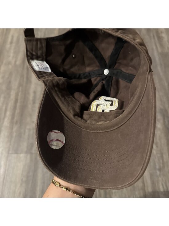 San Diego Padres MLB Hat  Strapback Adjustable Brown Sequin Baseball Fan Fav main image 5